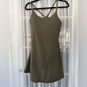 Olive Green Halara Everyday Cloudful fitness dress Olive Green M